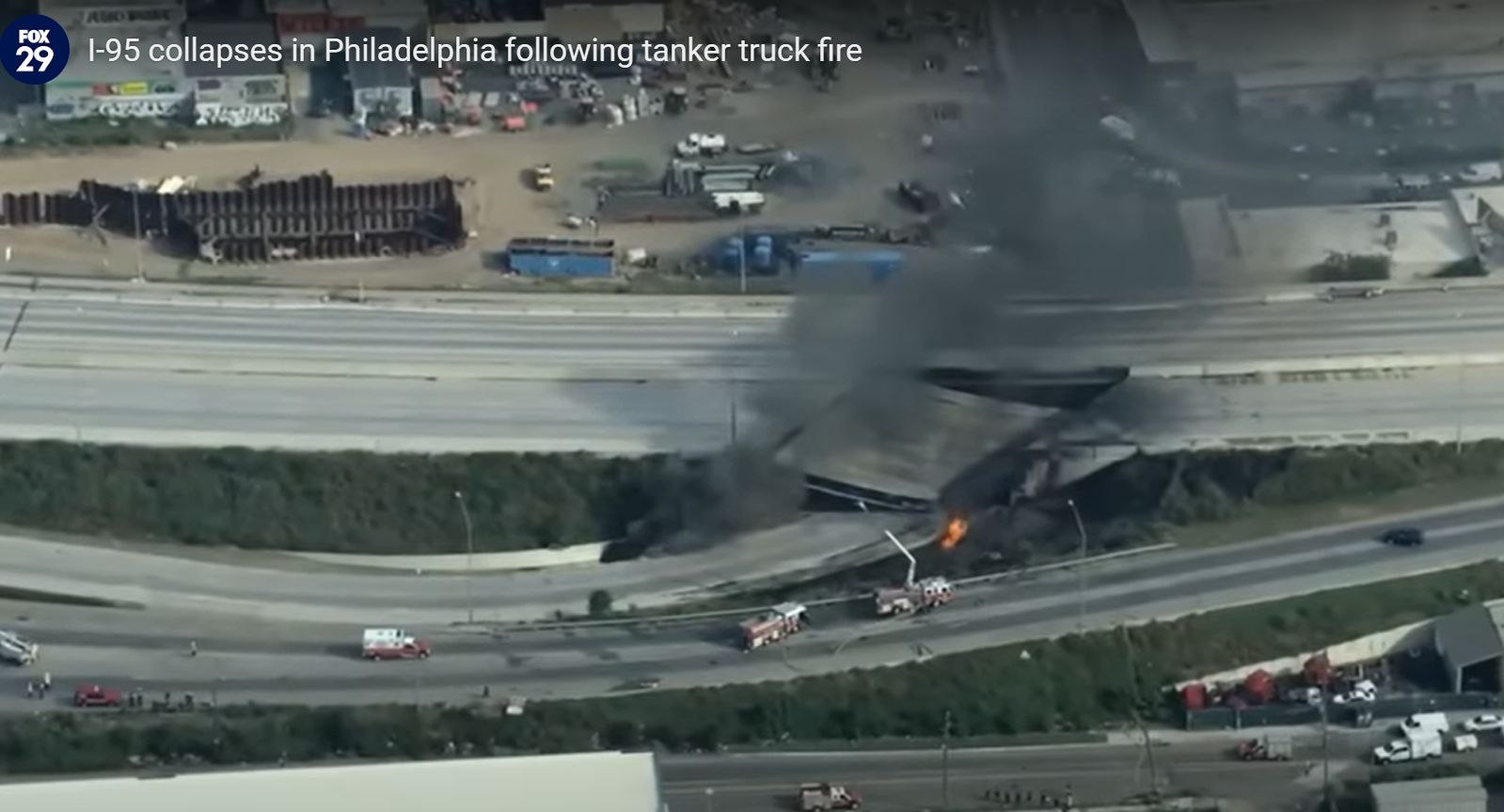 O autostradă importantă din SUA s-a prăbuşit în Philadelphia. Traficul din estul ţării, perturbat VIDEO O autostradă importantă din SUA s-a prăbuşit în Philadelphia. Traficul din estul ţării, perturbat VIDEO
