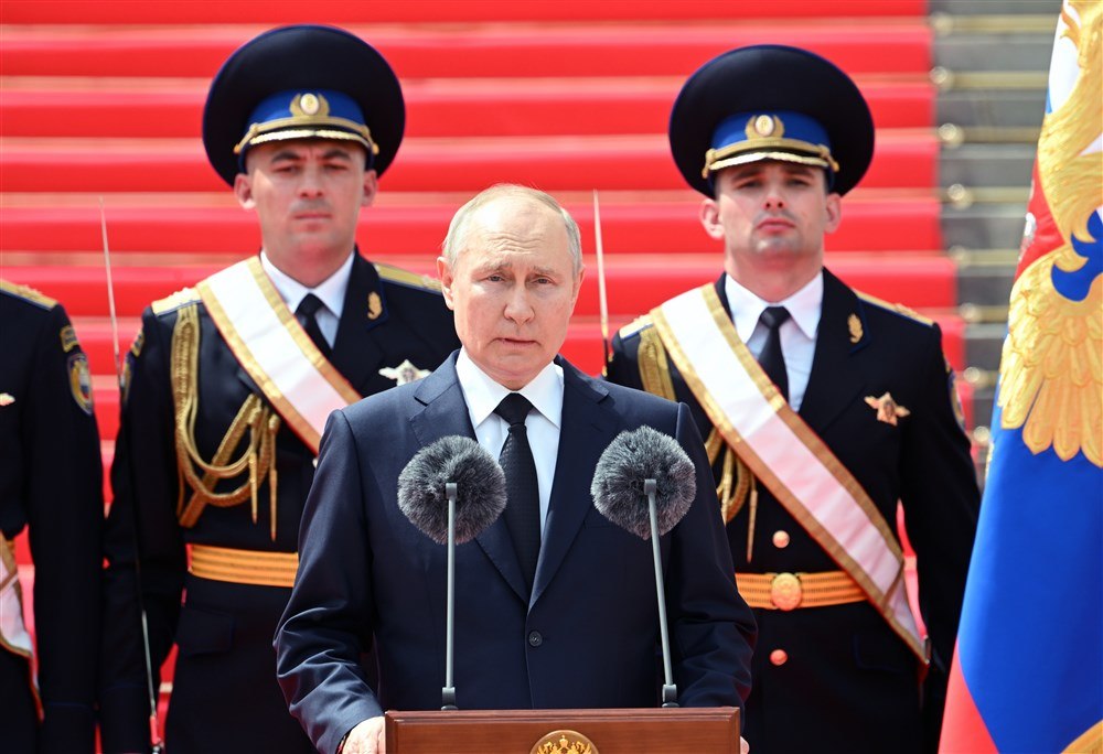 Putin, discurs în fața militarilor: „Aţi împiedicat un război civil”