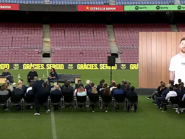 Lionel Messi ”s-a întors” pe Camp Nou! Mesajul argentinianului pentru Sergio Busquets