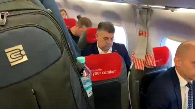 Marcel Ciolacu a povestit cum a decurs zborul său către Berlin, într-un avion de linie