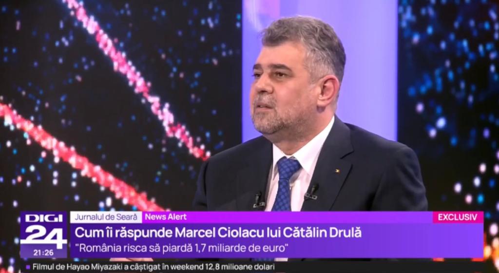 Marcel Ciolacu „l-a faultat” pe liderul USR, Cătălin Drulă: „Mi se pare așa mic de câteodată nici nu îmi vine să răspund”