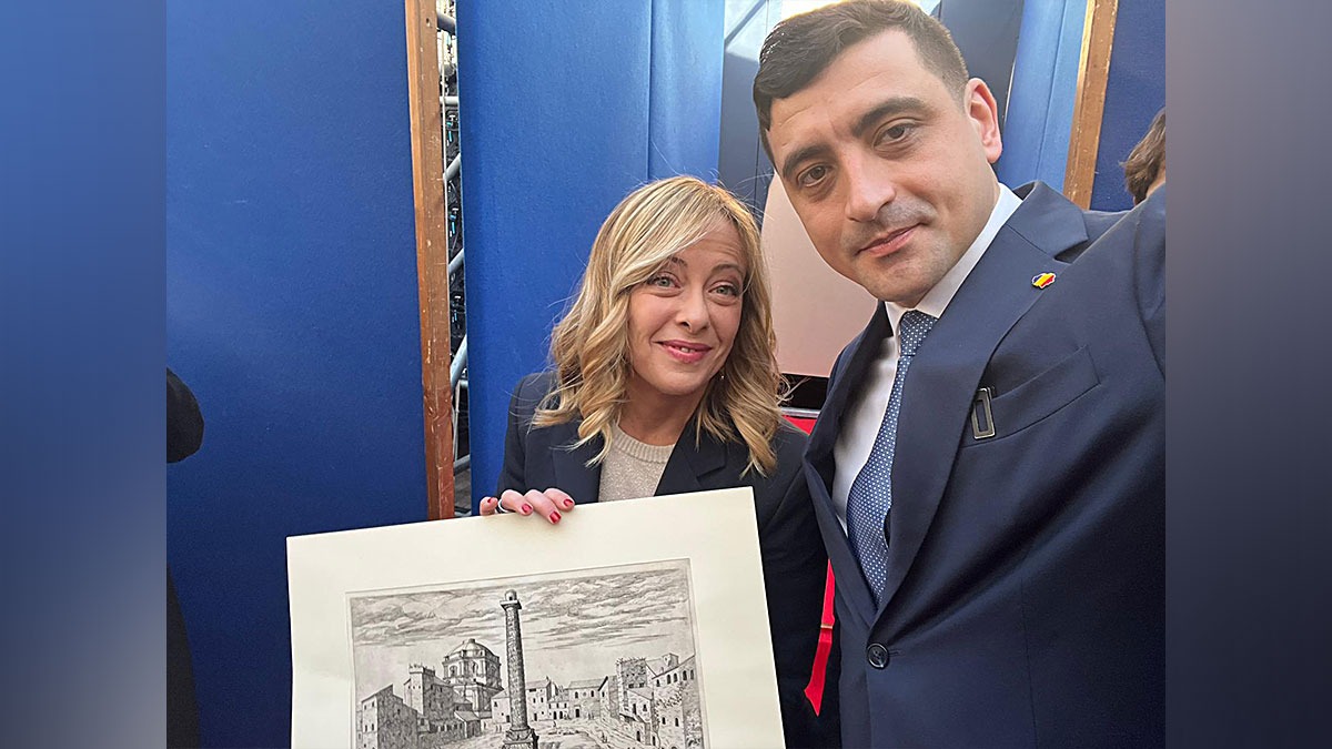 George Simion, discurs mobilizator la Roma: Să câștigăm împreună toate bătăliile / Cadou pentru Giorgia Meloni / Ce a discutat cu Elon Musk