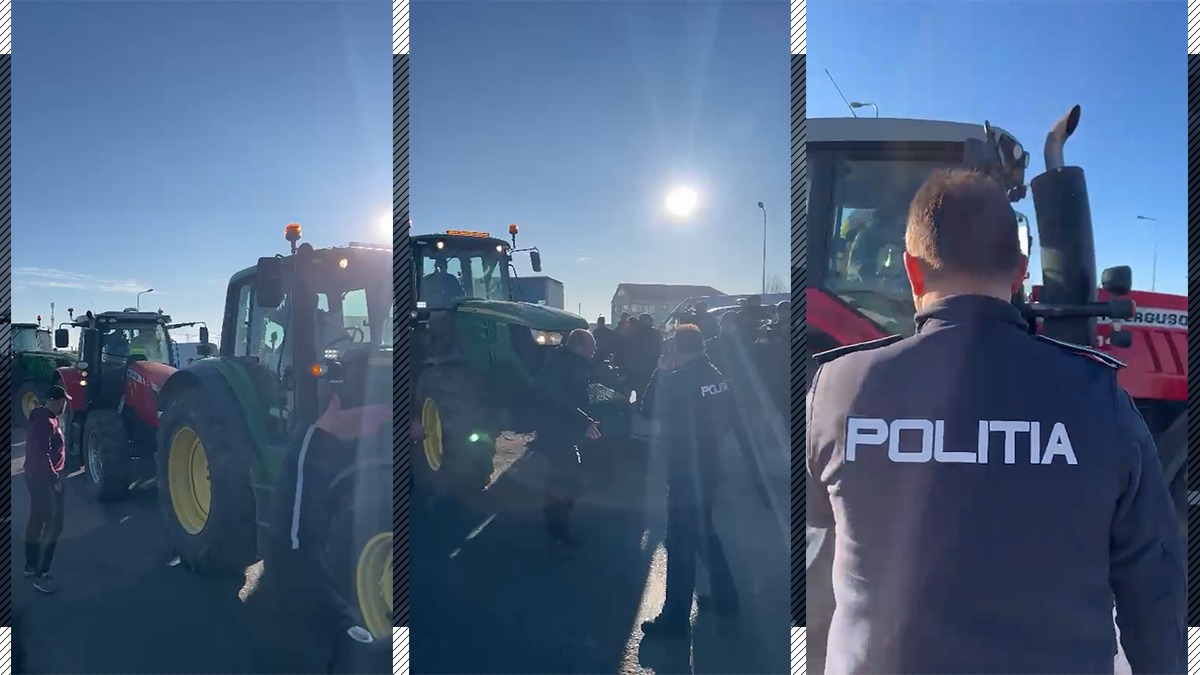 UPDATE | VIDEO | Fermierii au spart barajul poliției /Camioane și tractoare asediază Bucureștiul/George Simion a fost huiduit