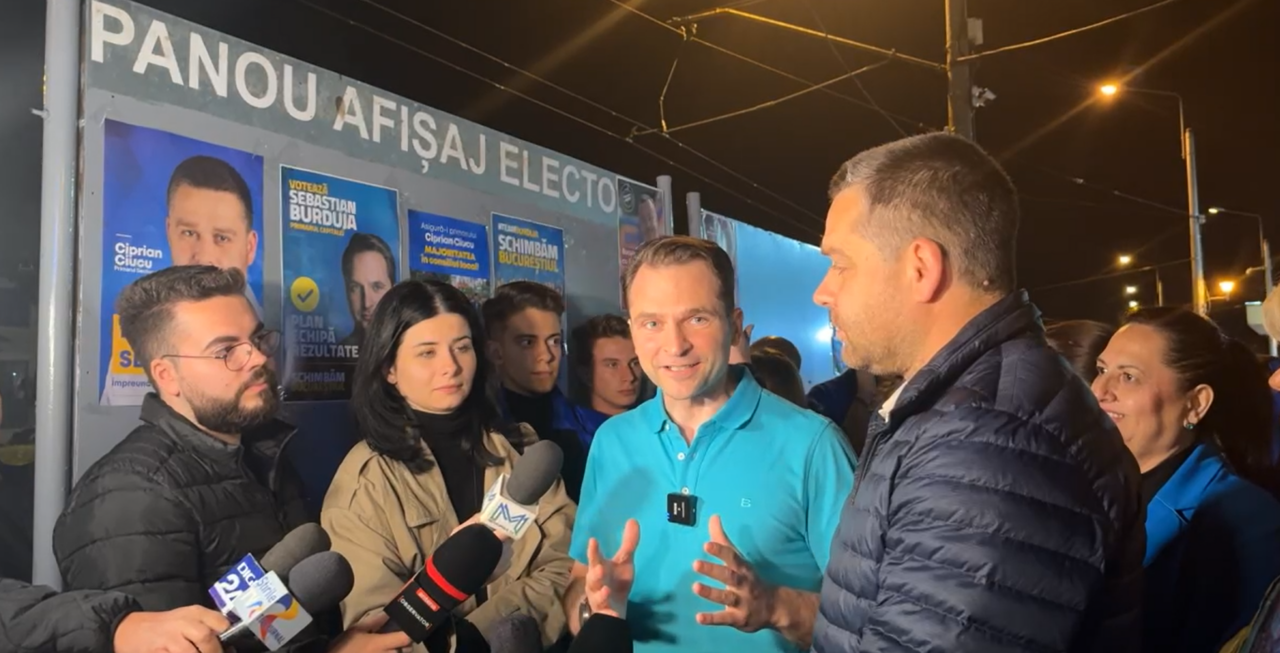 Sebastian BURDUJA începe campania la miezul nopții, cu Ciprian Ciucu / „Am început să SCHIMBĂM Bucureștiul”