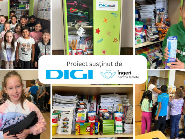 DIGI își menține sprijinul pentru viitorul școlarilor din mediul rural