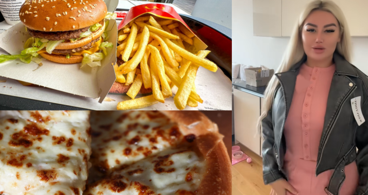 O femeie cheltuie 600 de euro pentru a mânca fast-food