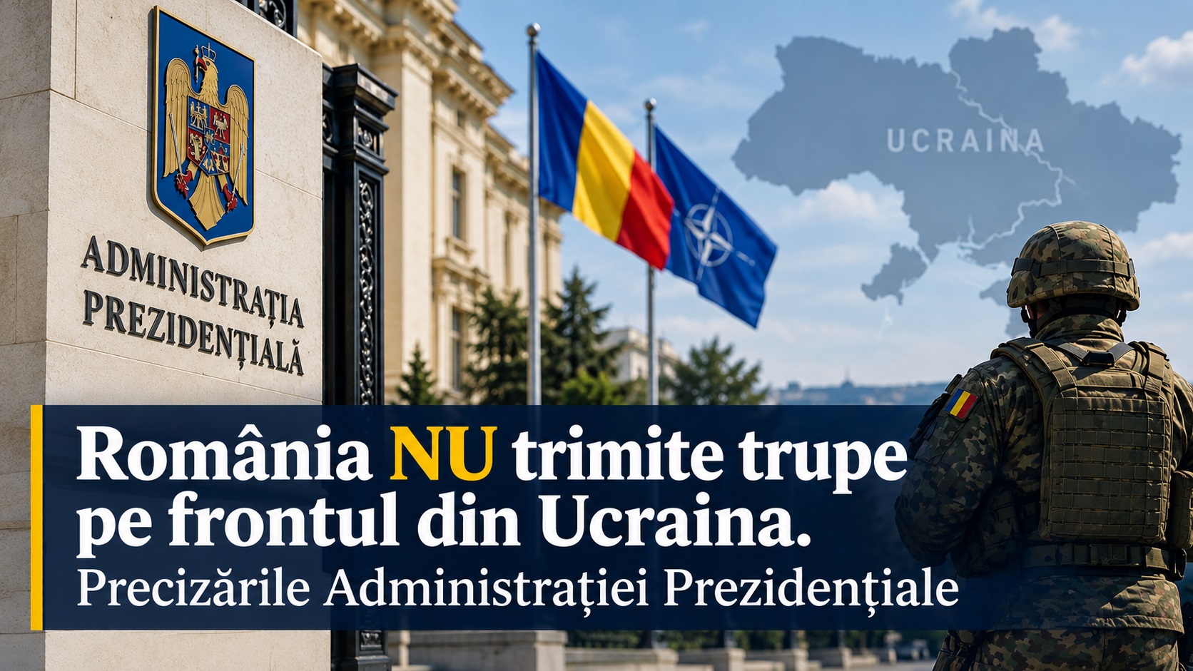 România NU trimite trupe pe frontul din Ucraina. Precizările Administrației Prezidențiale