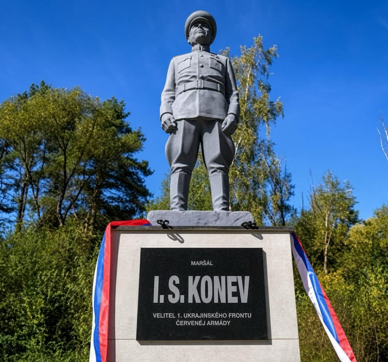 Monument dedicat mareșalului sovietic Ivan Konev, inaugurat în Slovacia. Inițiativa, lansată de premierul Robert Fico