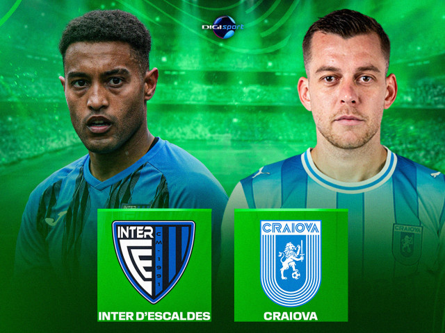 Inter d’Escaldes – Universitatea Craiova, joi, 19:45, LIVE VIDEO, DGS 1. Oltenii caută prima victorie în Conference League